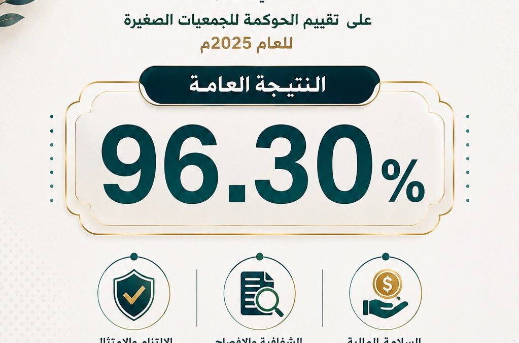 جمعية داعم تحقق 96.30% في تقييم الحوكمة لعام 2025م